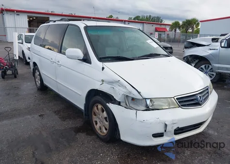 2004 Honda Odyssey Ex-L from USA, damaged, VIN 5FNRL18954B099672